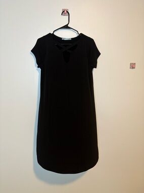 Black Short Sleeve Crisscross Neck Dress - Maurice’s